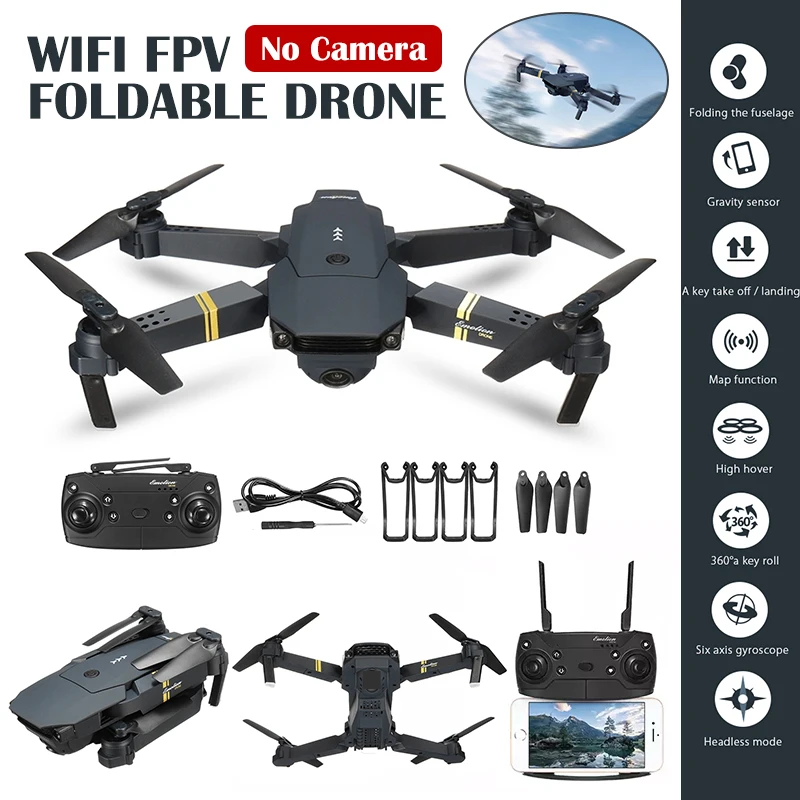 E58 1080P 720P wifi FPV складной Дрон Радиоуправляемый квадрокоптер Дрон с поворотом на 360 ° передача в режиме реального времени складные ручки длительный срок службы батареи