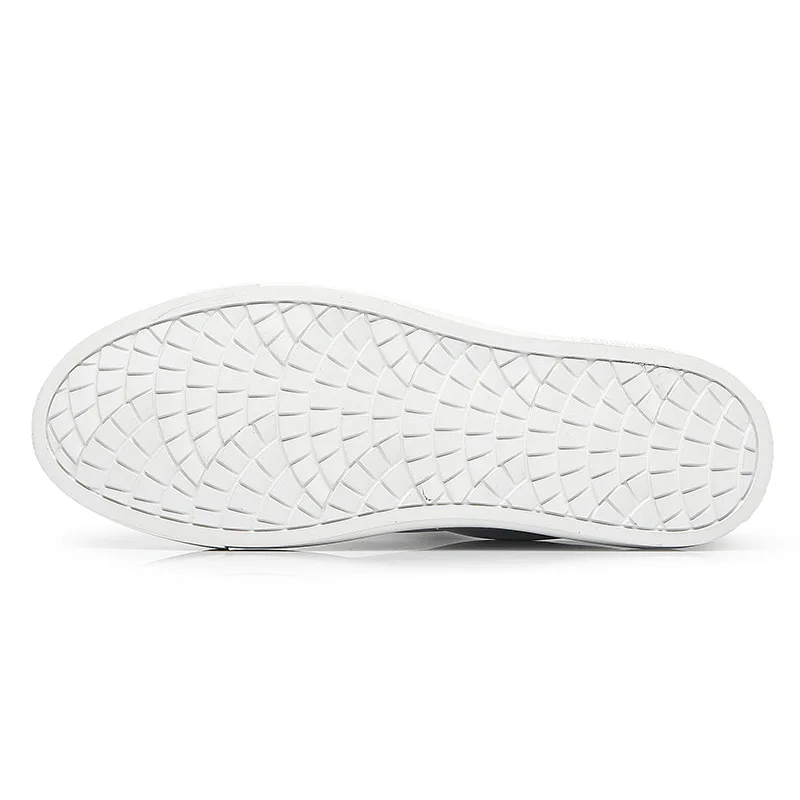 XINYIDA Genuine Leather Men Skateboarding Shoes Slip On Breathable Casual Jogging Shoes Thick Sole Increasing White Sneakers Men