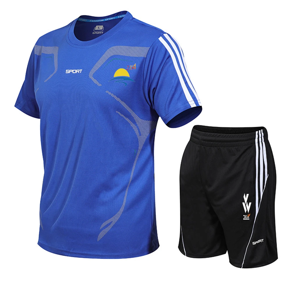 Мужские наборы для бега, для подростков, персональные футбольные Джерси, наборы Survete, мужские футболки для футбола, мужская уличная спортивная форма Futbol, футболка+ шорты - Цвет: picture color
