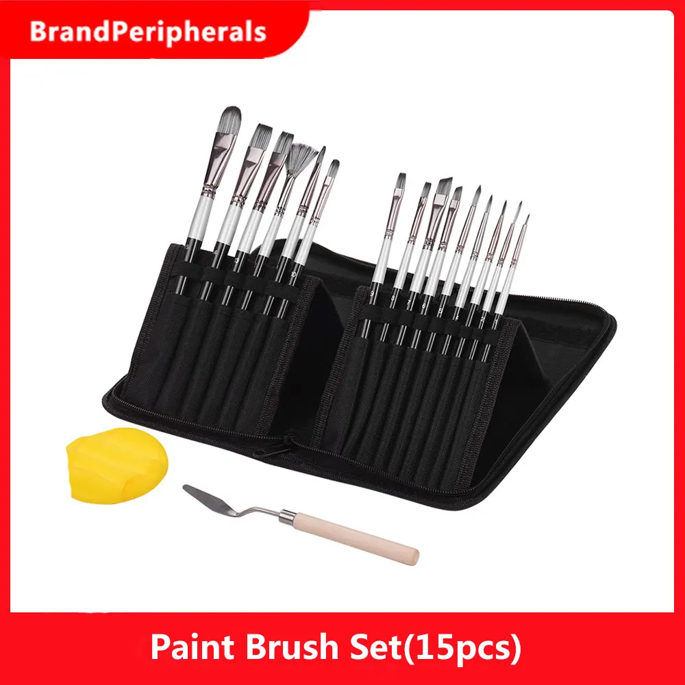 15 шт. чехол для профессионального рисования с деревянной ручкой | Канцтовары