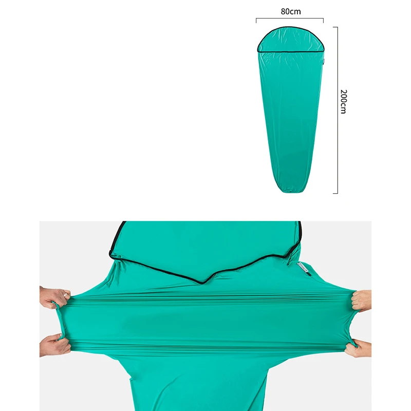 

Ultralight Gentle Sleeping Bag Liner Outdoor Travel High Elasticity Sleeping Bag Liner Portable Flat Sheet