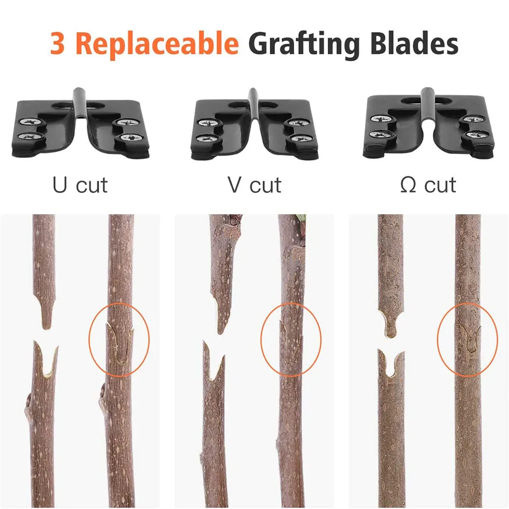 lawn trimmer Garden Grafting Shears Cutting Pruner Farming Fruit Tree Pruning Scissor Vaccination Plant Tree 3 Styple Blade Gardening Tools lawn edger cordless