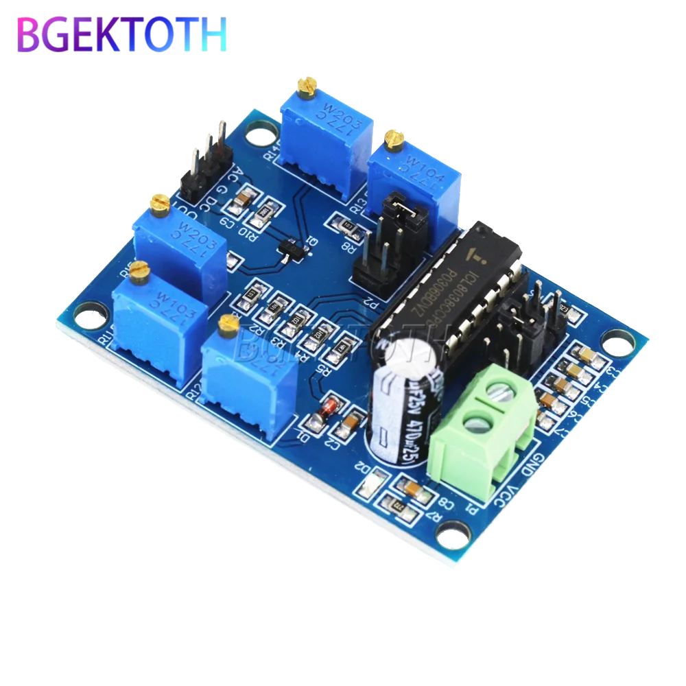ICL8038 генератор сигналов средней/низкой частоты 10 Гц-450 кГц треугольный/прямоугольная/Синусоидальная волна генератор сигналов модуль 12V 15V