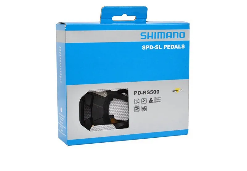 Оригинальные педали Shimano, SPD-SL, PD-RS500, черные педали для шоссейного велосипеда, велосипедные педали, самофиксирующиеся педали