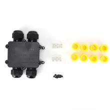 Пластиковая водонепроницаемая распределительная коробка M686 наружный кабель 4-Way H тип электрическая распределительная коробка IP68 проводка распределительные коробки