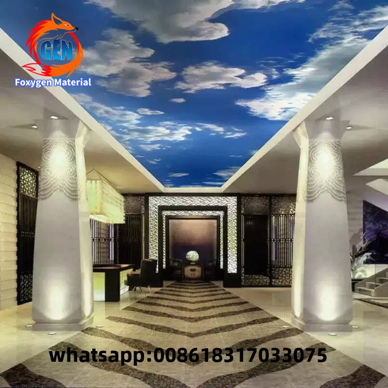 factory manufacture 5M width pvc translucent stretch ceiling film high quality low price | Обустройство дома