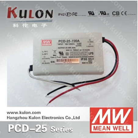

25W Meanwell PCD-25 constant current LED Driver power supply AC dimmable 3 years warranty 1050mA 350mA 700mA 1400mA SMPS