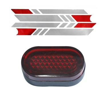 

Reflective Stickers for Xiaomi Mijia M365 (White + Red 2) & Electric Scooter Taillights Led Rear Fender