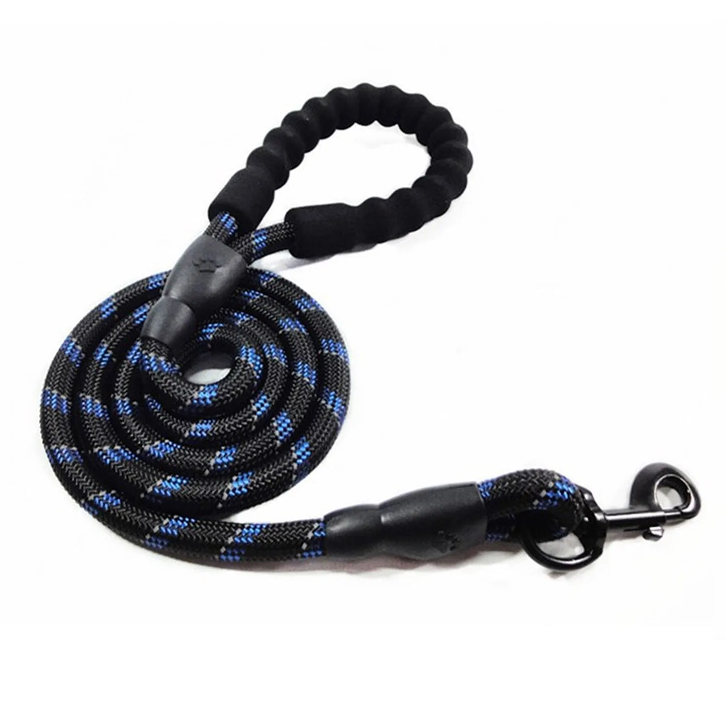 Blue 15. m/4.92ft поводок для собак прогулочный поводок с удобной мягкой ручкой высокоотражающие нити поводок для животных для средних и больших собак - Цвет: Blue