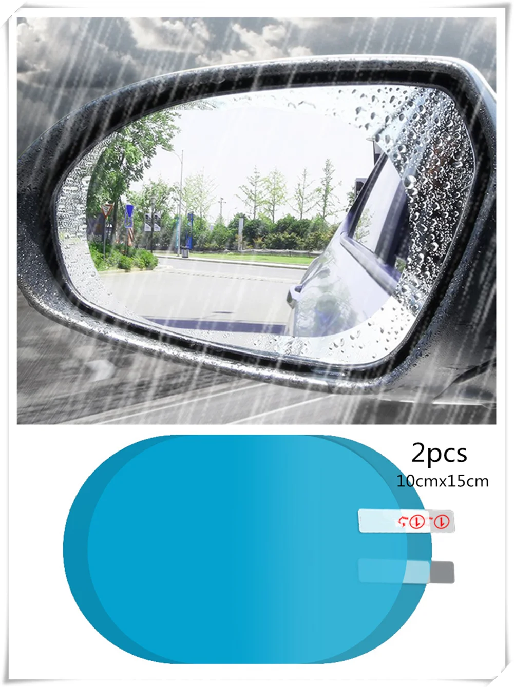 2PCS car rearview mirror anti-fog window clear rain protection auto parts for Volkswagen vw Phaeton 4.2 EOS 3.2 V6