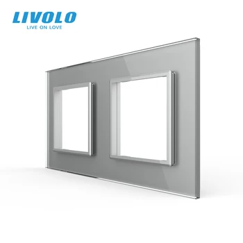 

Livolo EU Standard glass panel clearance sale,for touch switches,sockets ,single frame,Greaseproof and waterproof