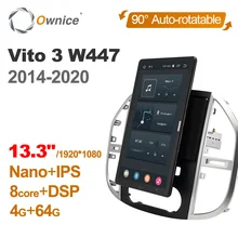 W447 2014-2020 GPS-Navigation 9-Zoll-Headunit HD Touchscreen MP5 Multimedia-Player Video mit WiFi DSP SWC Mirrorlink Autoradio 2 Din Sat Android 10.0 Radio für Mercedes Benz Vito 3 