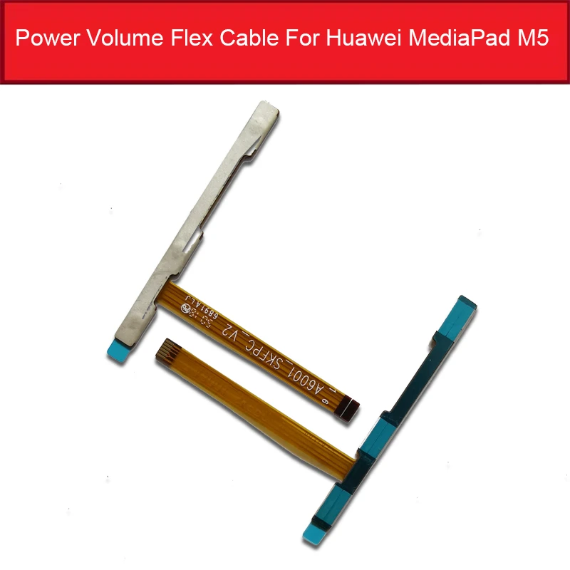 電源オンオフボタンフレックスケーブルhuawei Mediapad M5 10 音量アップダウンボタンスイッチ制御ボタンフレックスリボンケーブル部品 Tablet Lcds Panels Aliexpress