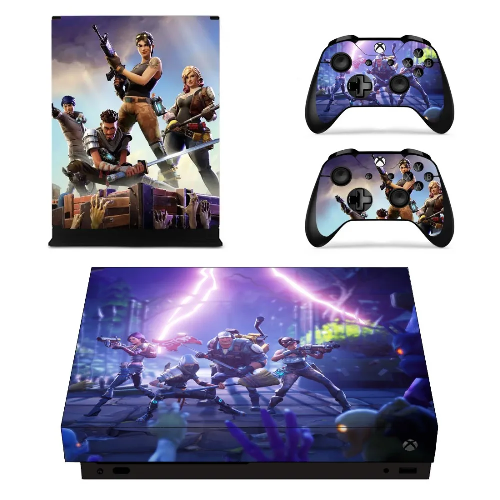 Полное покрытие кожи Стикеры наклейка для Microsoft Xbox One X Xbox Slim консоли и 2 контроллеры для Xbox One X шкуры Стикеры Виниловый протектор