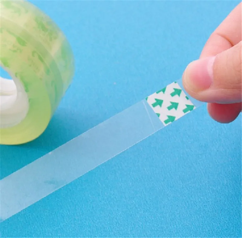 1 шт. скотч лента прозрачный клей DIY канцелярские принадлежности Tear Pack инструменты школьные клеи деловые ленты