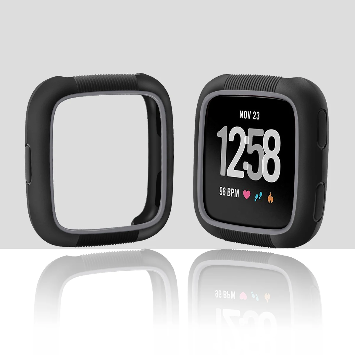Для Fitbit часы Versa циферблат бампер браслет экран защитная рамка чехол ТПУ силиконовый чехол для часов защитный чехол