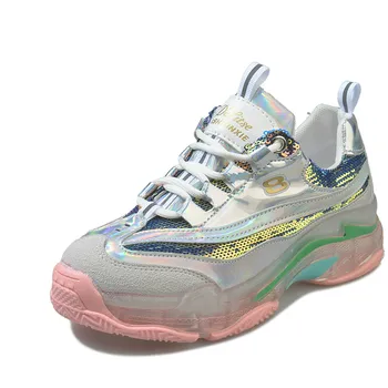 

2019 fashion mixed colors shoes women sneakers summer feminino lady Thick bottom Increase comfortabe spadrilles M2-91