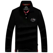 Новые поло весна осень с длинным рукавом мужские поло рубашки высокого качества Брендовые однотонные рубашки поло мужские деловые повседневные рубашки поло
