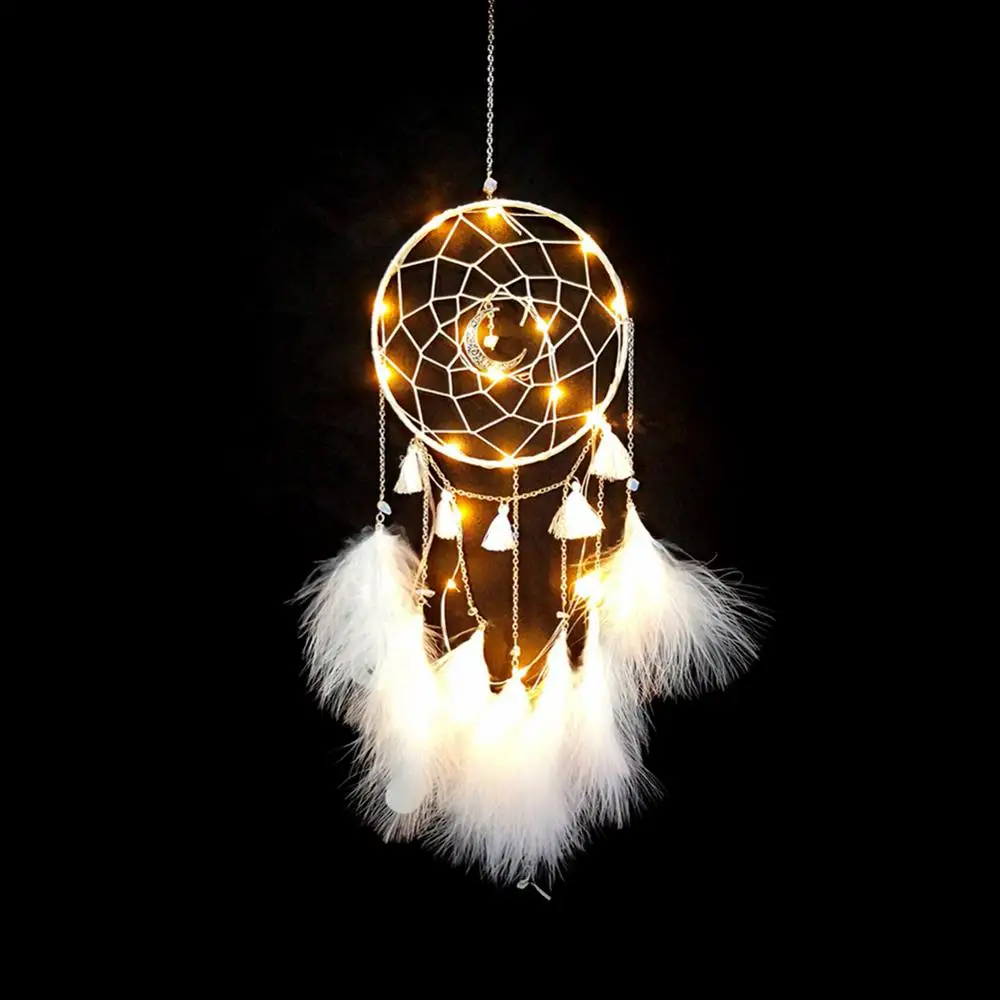 

Dreamcatcher Wind Chimes Indian Style Feather Pendant Dream Catcher Wall Hanging Home Decoration Gift