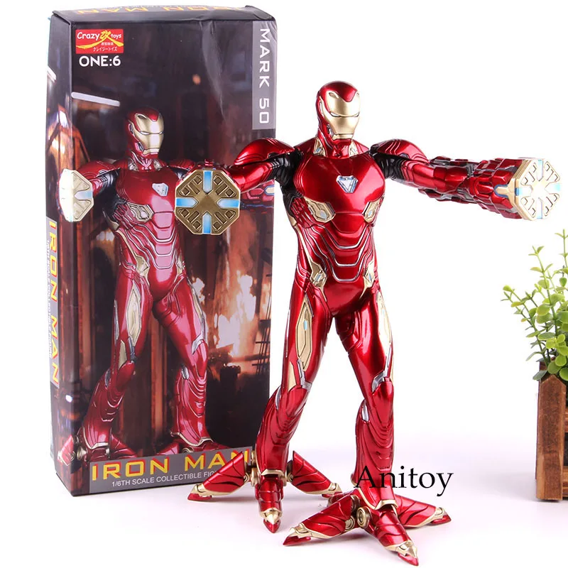 1/6 масштаб Сумасшедшие игрушки Marvel Мстители Бесконечность один: 6 Ironman Mark50 Железный человек Marvel фигурка Коллекционная модель игрушки