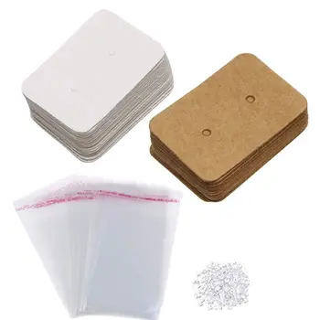

Earring Card Holder, Earring Display Cards for Ear Studs, Earrings, Kraft Color