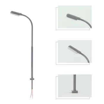 LD03 10pcs Model Layout Street Lights Platform Lamps HO/TT/N/Z Scale Lampshade LED Warm / Bright White