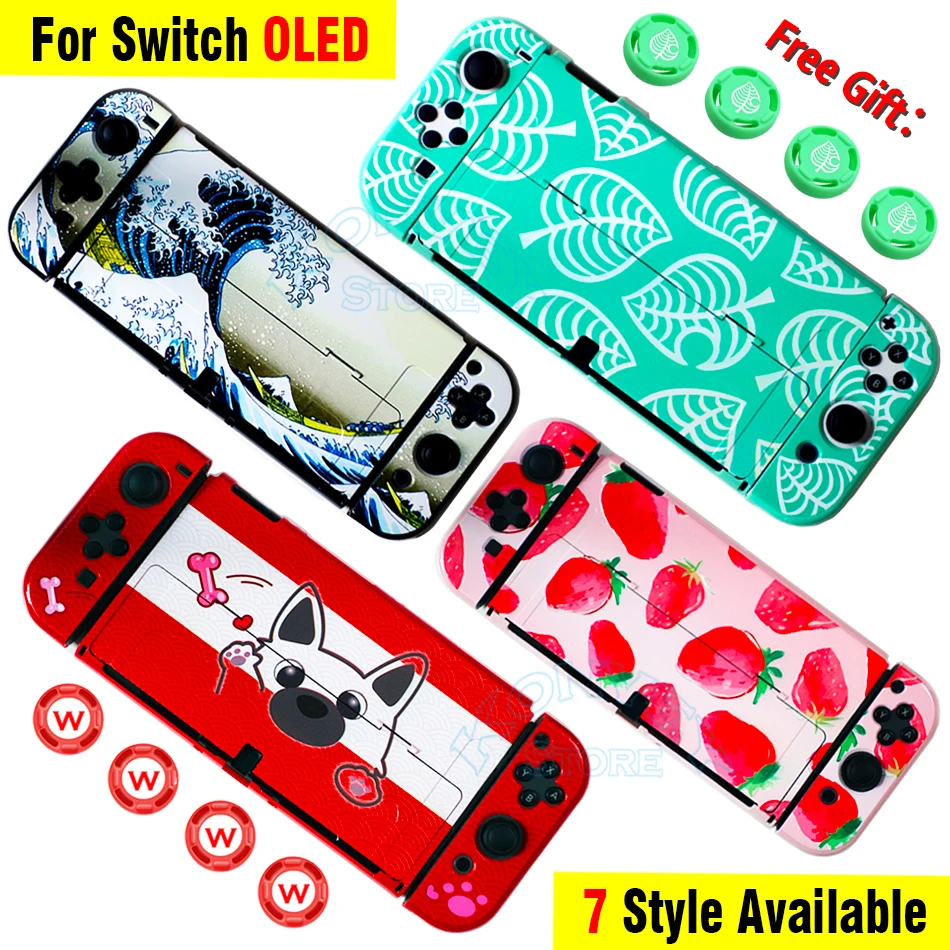 Per Nintendo Switch Custodia Oled Cover Custodia Rigida Per Pc Colorata Ultra Sottile Docking Diretto Per Nintendo Switch Accessori Console Oled