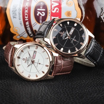 

Omega- Luxury Brand quartz women Watches Quartz Watch Stainless Steel Strap wristwatch classic business dress men watch105650