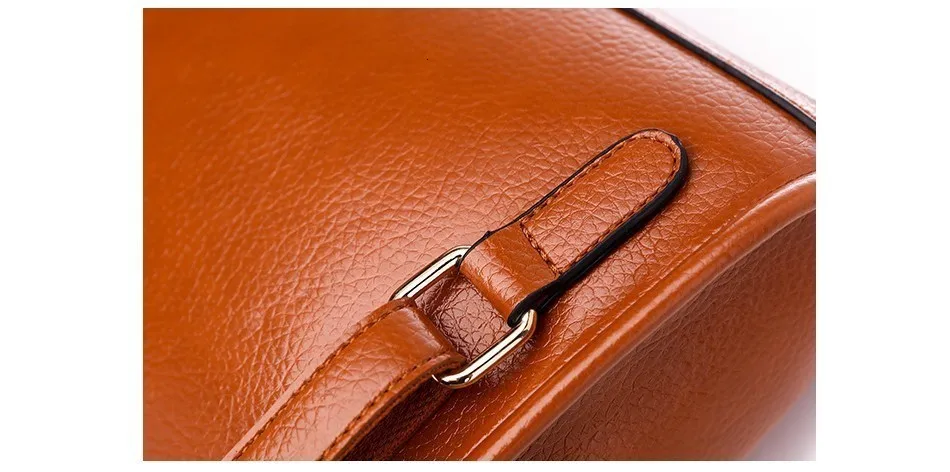 Herald Fashion Women Backpack High Quality Leather Shoulder Bag Girl's Student Bag Female Large Capacity Multifunctional Bag