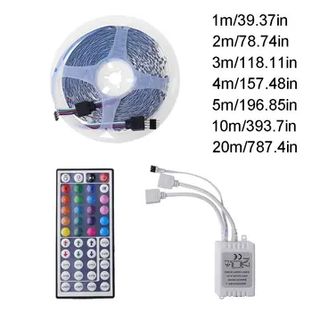 

Waterproof Flexible Color Changing 3528 SMD RGB 32.8ft 10m with 44 Keys IR Remote Control