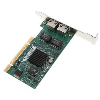 

2021 New 32bit PCI Dual-port Gigabit Ethernet Intel82546 RJ45 1000Mbps Network Card