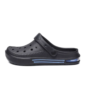 

blue Clax Garden Clog Shoes For Men Quick Drying Summer Beach Slipper Flat Breathable Crocse Outdoor Sandals Male Gardening shoe