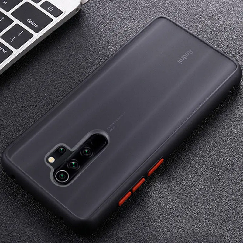 Прозрачный армированный чехол для телефона для Xiao mi Red mi Note 8 Pro K20, противоударный силиконовый чехол для Xiaomi mi 9T Pro, чехол на заднюю панель - Цвет: Black