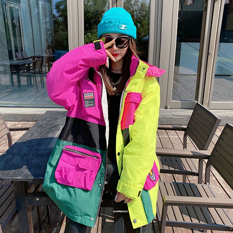 Colorful Streetwear 2020 New winter down jacket