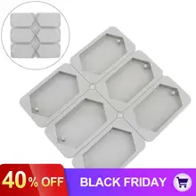 Шесть решеток ромбы силиконовые формы для торта пластырь для ароматерапии мыло ручной работы форма для ароматерапии для выпечки DIY