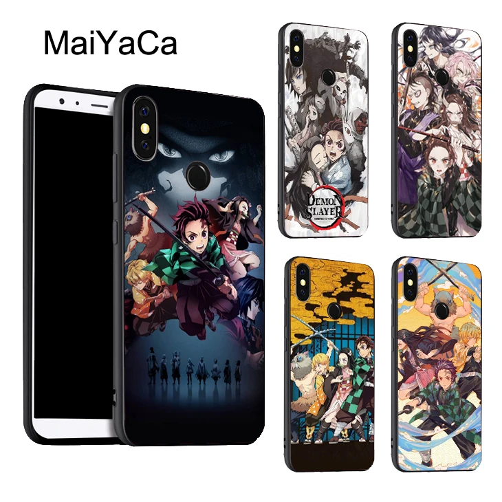 

MaiYaCa Kimetsu no Yaiba Demon Slayer Case For Xiaomi Redmi 5 Plus 6 6A S2 Note 7 5 Pro 4X Mi 9 8 SE 6X A2 Max 3 MIX 2 2S Cover