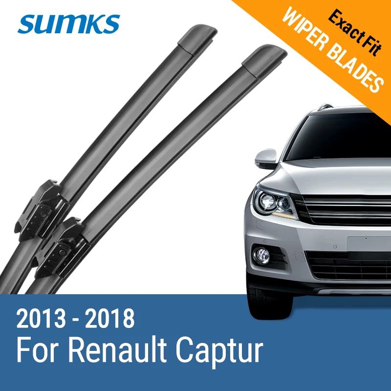 SUMKS Wiper Blades for Renault Captur 26"&16" Fit / New Lock Type Arms 2013 2014 2015