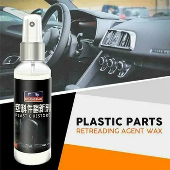 

30ML Plastic Part Retreading Agent Anti-fading Restore Luster Plastic Restore Agent Auti Aging Plastic Parts Paint Restorer