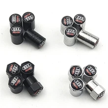 4 шт. металлическое приспособление в вентиля покрышек легковых автомобилей крышка водонепроницаемого чехла для Audi Q3 Q4 Q5 Q6 Q7 A3 A4 A4L A5 A6 A6L A7 b8 b6 c6 8p b7 c5 автомобильные аксессуары