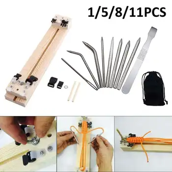 

Bracelet Knitting Tool Wristband Knitting Tool DIY Wood Paracord Jig Bracelet Maker Wristband Maker