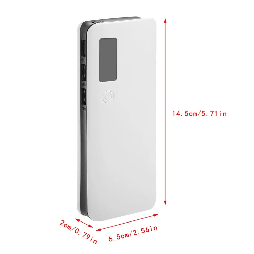 3 usb порта 5x18650 DIY портативный держатель батареи ЖК-дисплей внешний аккумулятор чехол-коробка