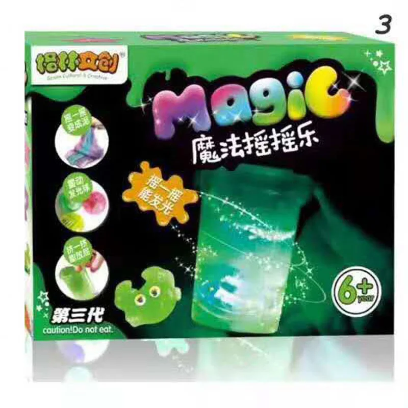 Douyin Магия Hokey Pokey Кристалл грязи детей DIY слизи материал коробка набор тык грязи звук пердеж грязи