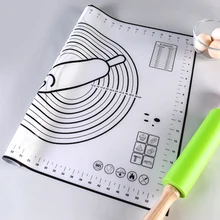 Коврик для теста Кондитерские доски силиконовый коврик для выпечки со шкалой прокатки тестомеситель антипригарный кондитерский лист духовка лайнер кухонный инструмент