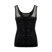 Жилет для похудения Для мужчин средства ухода за кожей коррекция фигуры, тренировка для талии Обувь с дышащей сеткой Корректирующее белье с длинным рукавом, тонкая рубашка жилет Abdo Для мужчин живот Талия тренер