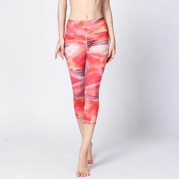 PS Elastic High Waist Yoga Pants Women Yoga Leggings Capris Sport Pants Gym Skinny Fitness Legging Femme Leggins deporte mujer 5