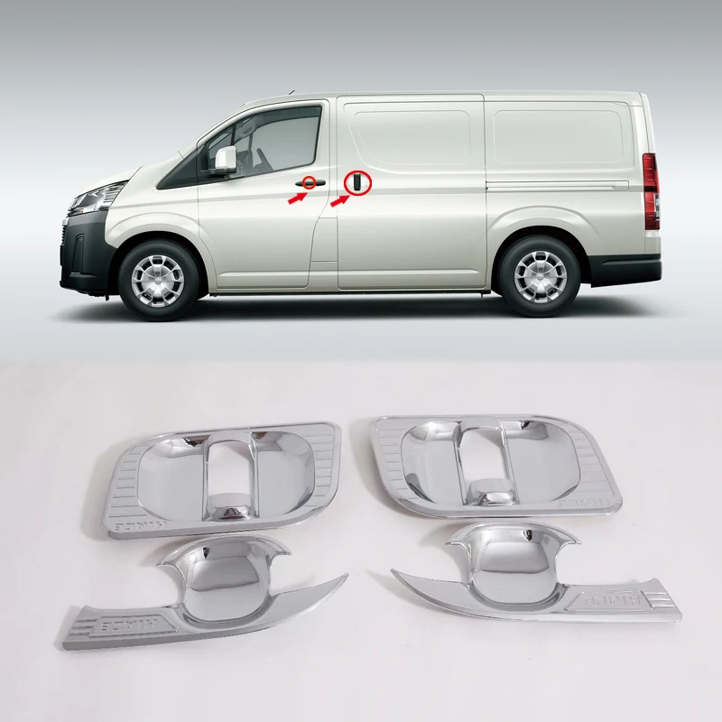 Высокая Летающая для Toyota HiAce H300 Sixth gen- наружная, дверная ручка Чаша Стайлинг фреза для выкружки ABS автомобильные аксессуары 2 шт