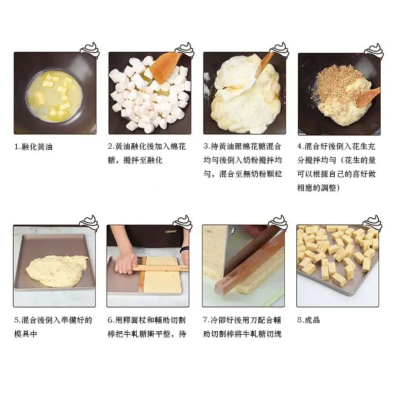 DIY Снежинка хрустящая форма Nougat набор инструментов конфеты для выпечки, силиконовый