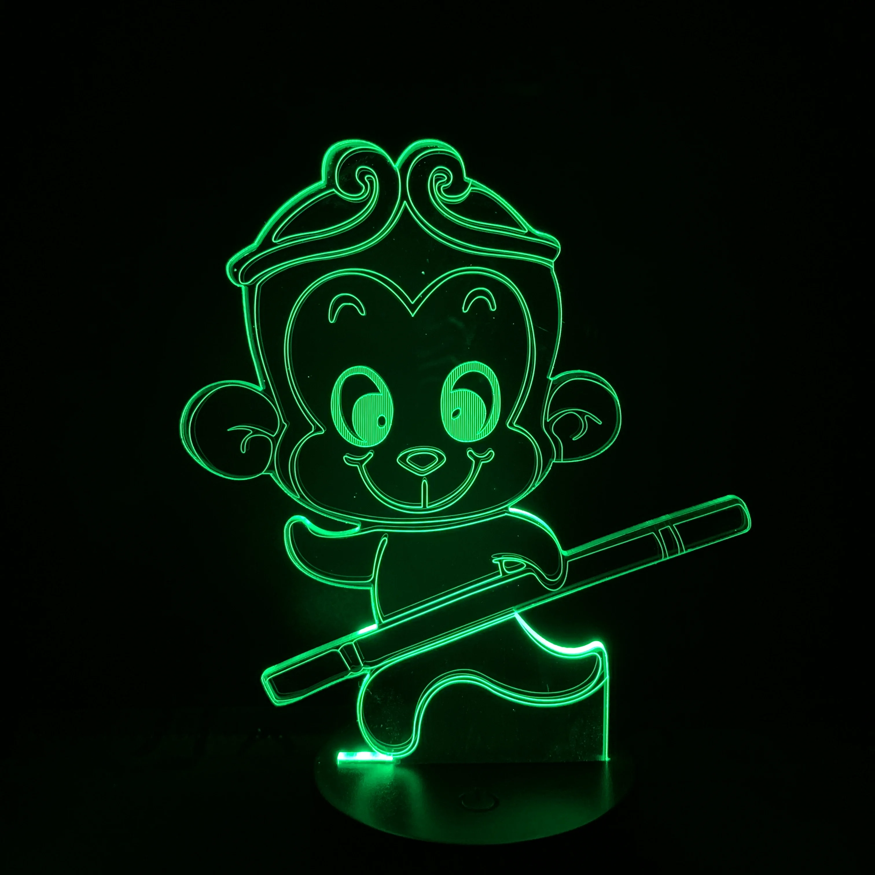 Led Night Light Q Version Monkey King Sun Wukong The Journey To