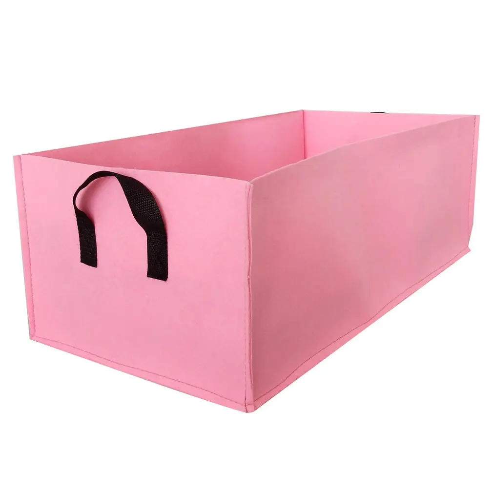 Pink S Экологически чистая прямоугольная посадочная сумка войлочные нетканые овощные помидоры в форме клубники косметичка - Цвет: Pink S