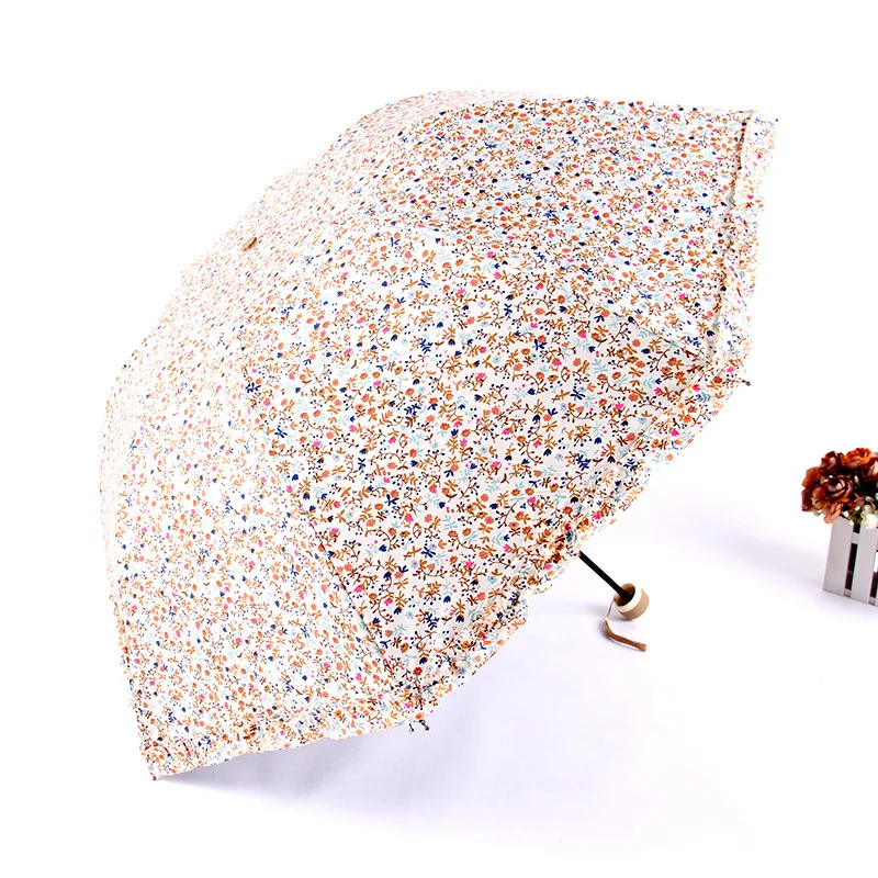 

Aurora Factory Mixed Wholesale Customizable LM210 Creative Folding Small Floral Skirt Umbrella Parasol All-Weather Umbrella